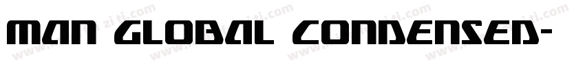 Man Global Condensed字体转换